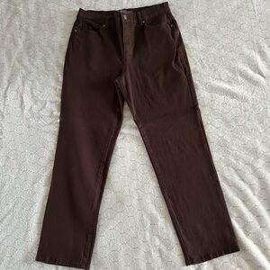 Gloria Vanderbilt jeans, brown, size 8 short